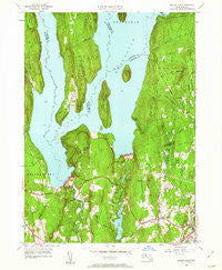 Winsor Dam Massachusetts Historical topographic map, 1:24000 scale, 7.5 X 7.5 Minute, Year 1952