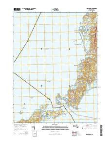 Woods Hole Massachusetts Current topographic map, 1:24000 scale, 7.5 X 7.5 Minute, Year 2015