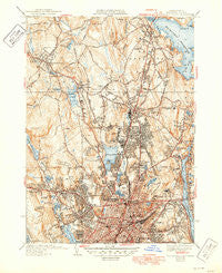 Worcester North Massachusetts Historical topographic map, 1:31680 scale, 7.5 X 7.5 Minute, Year 1939