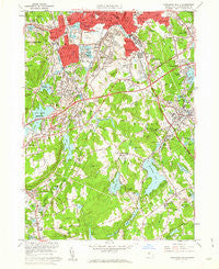 Worcester South Massachusetts Historical topographic map, 1:24000 scale, 7.5 X 7.5 Minute, Year 1960