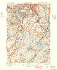 Worcester South Massachusetts Historical topographic map, 1:31680 scale, 7.5 X 7.5 Minute, Year 1939