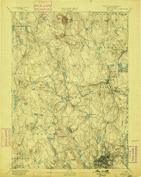 Worcester Massachusetts Historical topographic map, 1:62500 scale, 15 X 15 Minute, Year 1892
