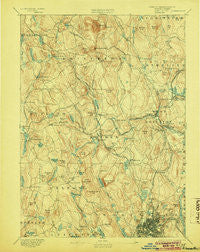 Worcester Massachusetts Historical topographic map, 1:62500 scale, 15 X 15 Minute, Year 1892