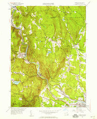Woronoco Massachusetts Historical topographic map, 1:24000 scale, 7.5 X 7.5 Minute, Year 1951
