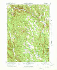 Worthington Massachusetts Historical topographic map, 1:25000 scale, 7.5 X 7.5 Minute, Year 1972