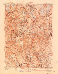 Wrentham Massachusetts Historical topographic map, 1:31680 scale, 7.5 X 7.5 Minute, Year 1940