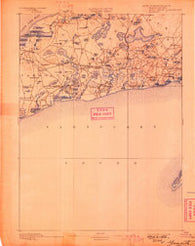Yarmouth Massachusetts Historical topographic map, 1:62500 scale, 15 X 15 Minute, Year 1893