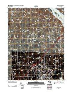 Aberdeen Maryland Historical topographic map, 1:24000 scale, 7.5 X 7.5 Minute, Year 2011