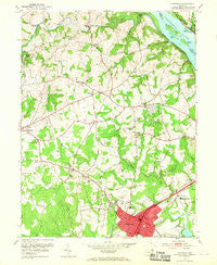 Aberdeen Maryland Historical topographic map, 1:24000 scale, 7.5 X 7.5 Minute, Year 1953