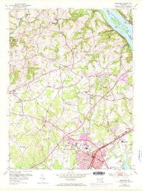 Aberdeen Maryland Historical topographic map, 1:24000 scale, 7.5 X 7.5 Minute, Year 1953