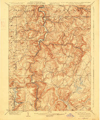 Accident Maryland Historical topographic map, 1:62500 scale, 15 X 15 Minute, Year 1900