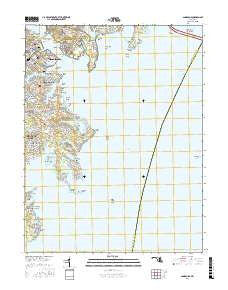 Annapolis Maryland Current topographic map, 1:24000 scale, 7.5 X 7.5 Minute, Year 2016