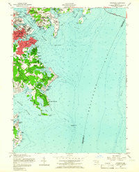 Annapolis Maryland Historical topographic map, 1:24000 scale, 7.5 X 7.5 Minute, Year 1957