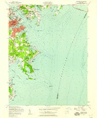 Annapolis Maryland Historical topographic map, 1:24000 scale, 7.5 X 7.5 Minute, Year 1957