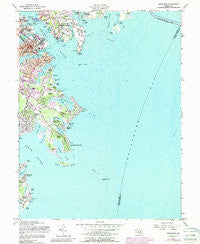 Annapolis Maryland Historical topographic map, 1:24000 scale, 7.5 X 7.5 Minute, Year 1957