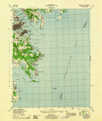 Annapolis Maryland Historical topographic map, 1:31680 scale, 7.5 X 7.5 Minute, Year 1944