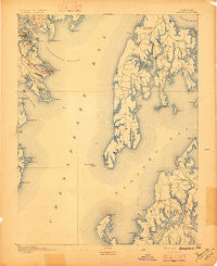 Annapolis Maryland Historical topographic map, 1:62500 scale, 15 X 15 Minute, Year 1892