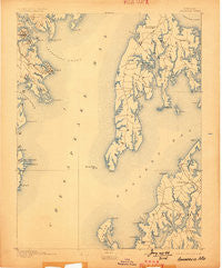 Annapolis Maryland Historical topographic map, 1:62500 scale, 15 X 15 Minute, Year 1892