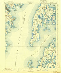Annapolis Maryland Historical topographic map, 1:62500 scale, 15 X 15 Minute, Year 1904