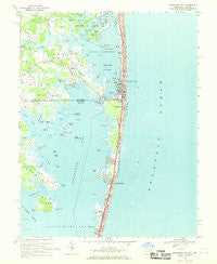 Assawoman Bay Maryland Historical topographic map, 1:24000 scale, 7.5 X 7.5 Minute, Year 1967