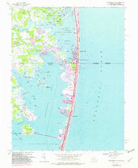Assawoman Bay Maryland Historical topographic map, 1:24000 scale, 7.5 X 7.5 Minute, Year 1967