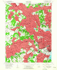 Baltimore West Maryland Historical topographic map, 1:24000 scale, 7.5 X 7.5 Minute, Year 1953