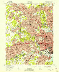 Baltimore West Maryland Historical topographic map, 1:24000 scale, 7.5 X 7.5 Minute, Year 1953