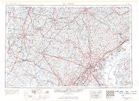 Baltimore Maryland Historical topographic map, 1:250000 scale, 1 X 2 Degree, Year 1957