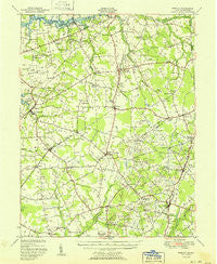 Barclay Maryland Historical topographic map, 1:62500 scale, 15 X 15 Minute, Year 1951