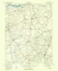 Barclay Maryland Historical topographic map, 1:62500 scale, 15 X 15 Minute, Year 1951