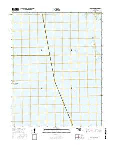 Barren Island Maryland Current topographic map, 1:24000 scale, 7.5 X 7.5 Minute, Year 2016