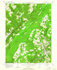 Barton Maryland Historical topographic map, 1:24000 scale, 7.5 X 7.5 Minute, Year 1947