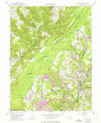 Barton Maryland Historical topographic map, 1:24000 scale, 7.5 X 7.5 Minute, Year 1947