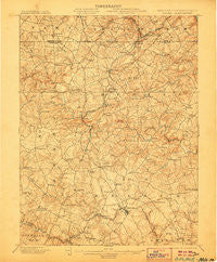 Belair Maryland Historical topographic map, 1:62500 scale, 15 X 15 Minute, Year 1901