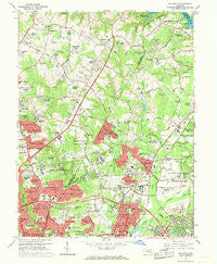 Beltsville Maryland Historical topographic map, 1:24000 scale, 7.5 X 7.5 Minute, Year 1964