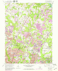 Beltsville Maryland Historical topographic map, 1:24000 scale, 7.5 X 7.5 Minute, Year 1964
