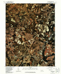 Beltsville Maryland Historical topographic map, 1:24000 scale, 7.5 X 7.5 Minute, Year 1981