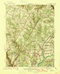 Beltsville Maryland Historical topographic map, 1:31680 scale, 7.5 X 7.5 Minute, Year 1945