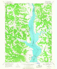 Benedict Maryland Historical topographic map, 1:24000 scale, 7.5 X 7.5 Minute, Year 1953