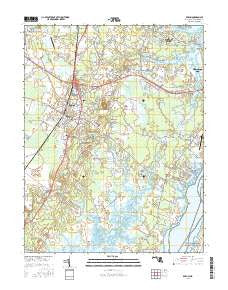 Berlin Maryland Current topographic map, 1:24000 scale, 7.5 X 7.5 Minute, Year 2016