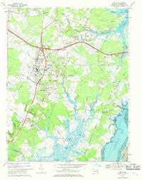 Berlin Maryland Historical topographic map, 1:24000 scale, 7.5 X 7.5 Minute, Year 1967