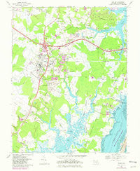 Berlin Maryland Historical topographic map, 1:24000 scale, 7.5 X 7.5 Minute, Year 1967