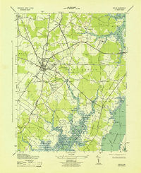Berlin Maryland Historical topographic map, 1:31680 scale, 7.5 X 7.5 Minute, Year 1943