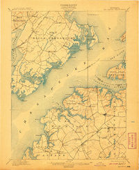 Betterton Maryland Historical topographic map, 1:62500 scale, 15 X 15 Minute, Year 1900