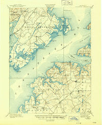 Betterton Maryland Historical topographic map, 1:62500 scale, 15 X 15 Minute, Year 1900