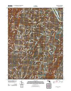 Big Pool Maryland Historical topographic map, 1:24000 scale, 7.5 X 7.5 Minute, Year 2011