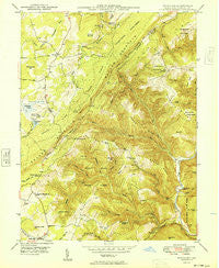 Bittinger Maryland Historical topographic map, 1:24000 scale, 7.5 X 7.5 Minute, Year 1949