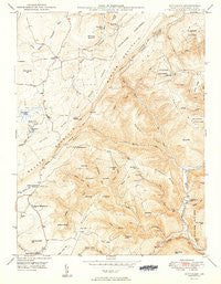 Bittinger Maryland Historical topographic map, 1:24000 scale, 7.5 X 7.5 Minute, Year 1949