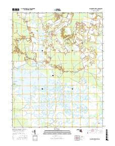Blackwater River Maryland Current topographic map, 1:24000 scale, 7.5 X 7.5 Minute, Year 2016