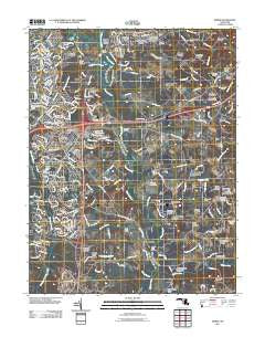 Bowie Maryland Historical topographic map, 1:24000 scale, 7.5 X 7.5 Minute, Year 2011